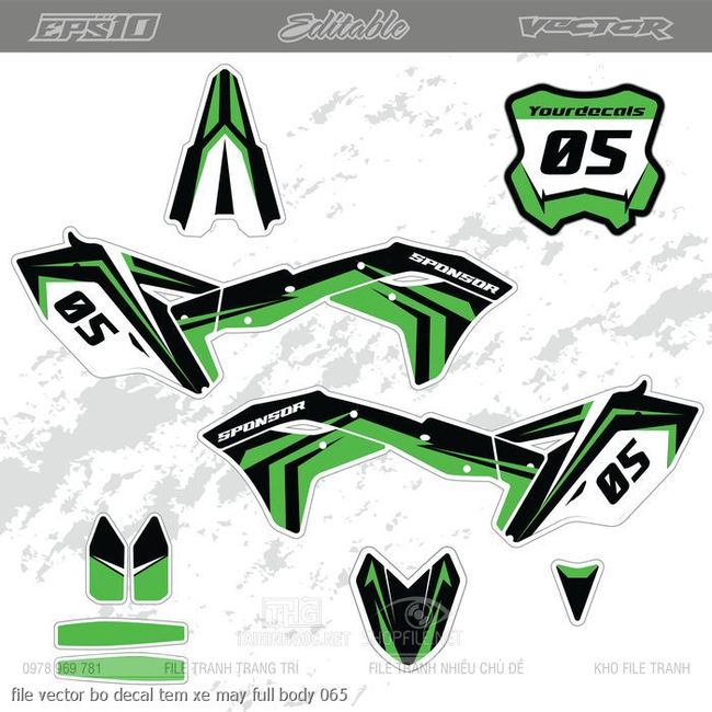 file vector bo decal tem xe may full body 065