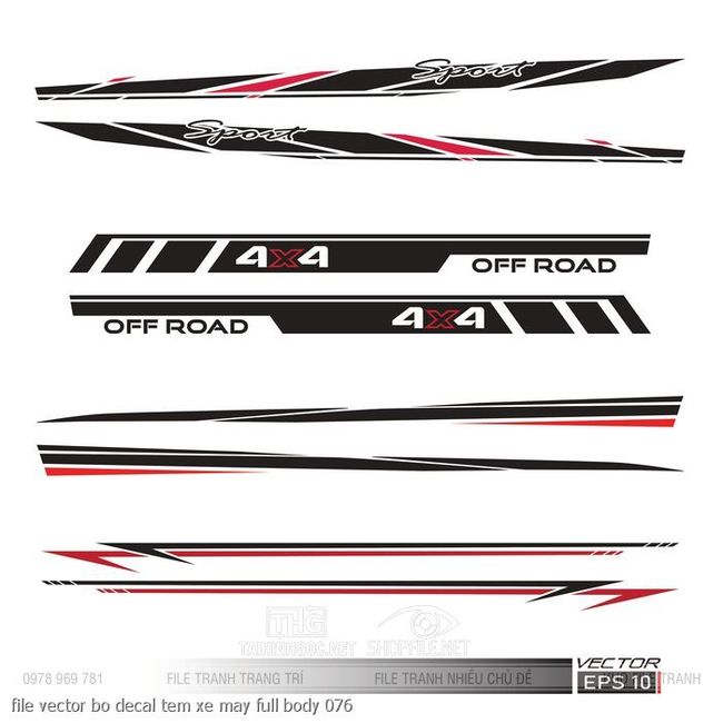 file vector bo decal tem xe may full body 076