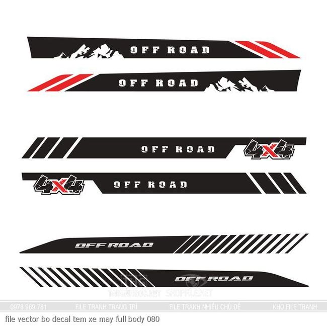 file vector bo decal tem xe may full body 080
