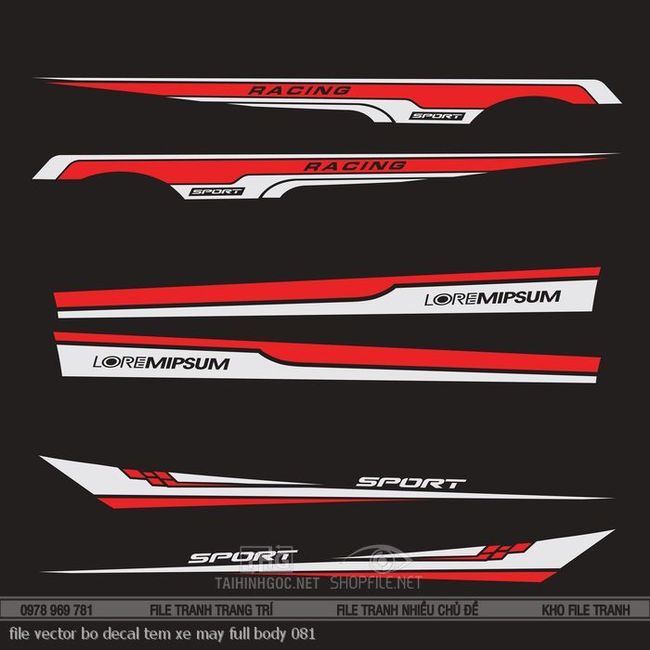 file vector bo decal tem xe may full body 081