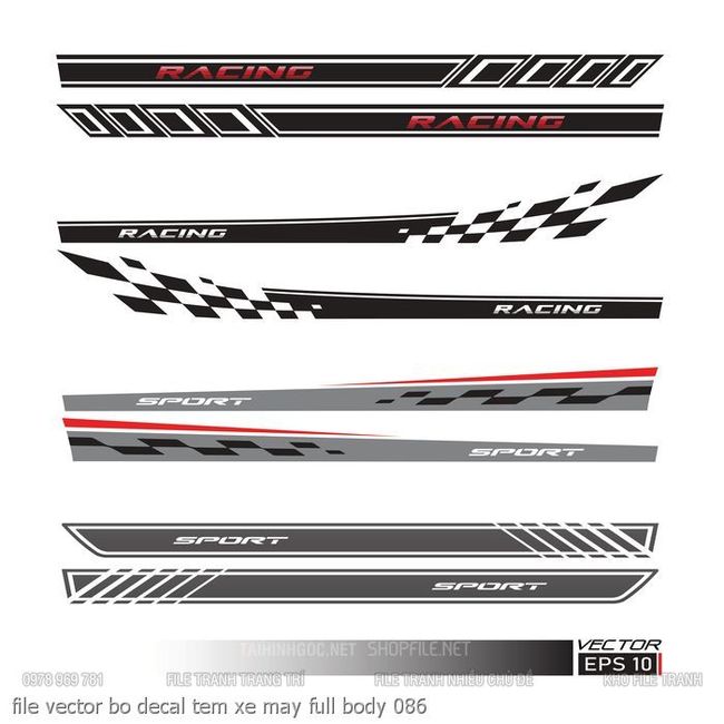 file vector bo decal tem xe may full body 086