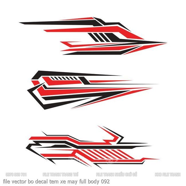 file vector bo decal tem xe may full body 092