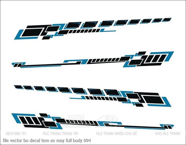 file vector bo decal tem xe may full body 094