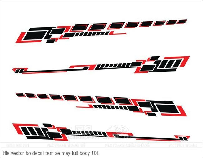file vector bo decal tem xe may full body 101