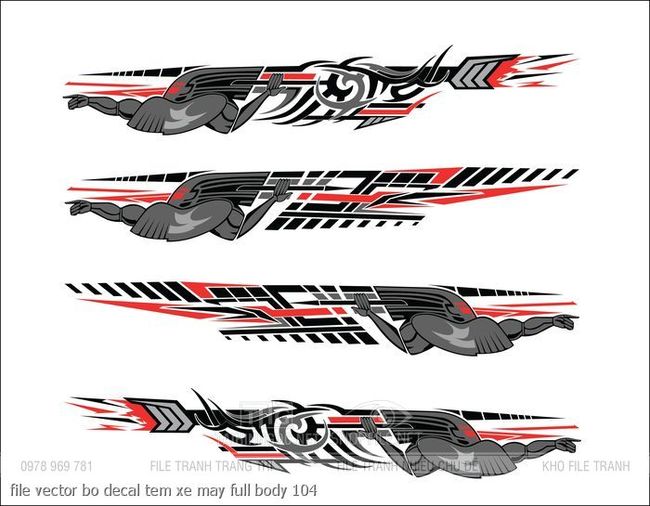 file vector bo decal tem xe may full body 104