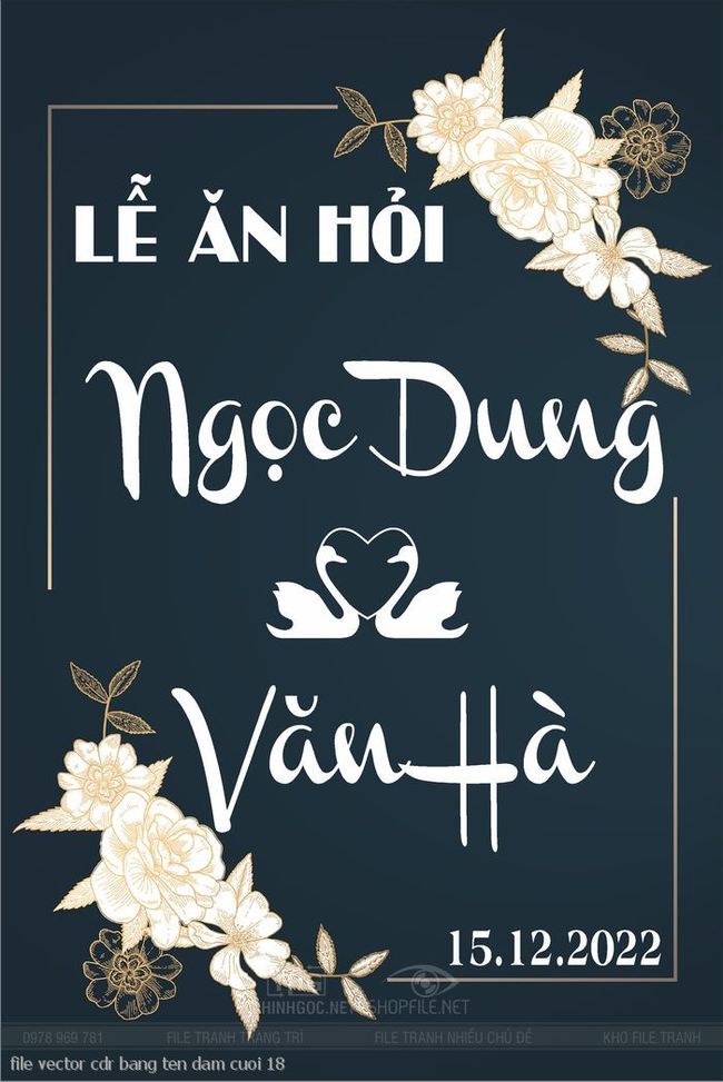 file vector cdr bang ten dam cuoi 18