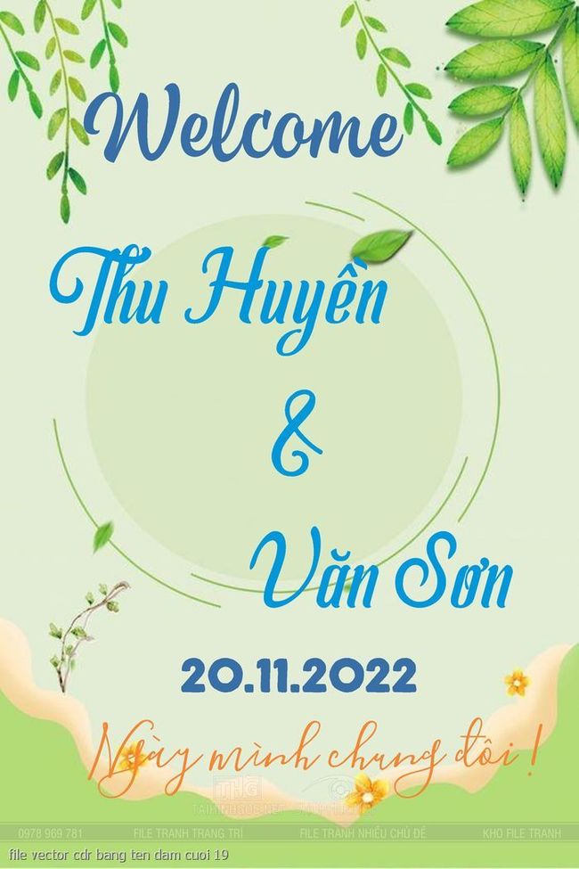 file vector cdr bang ten dam cuoi 19