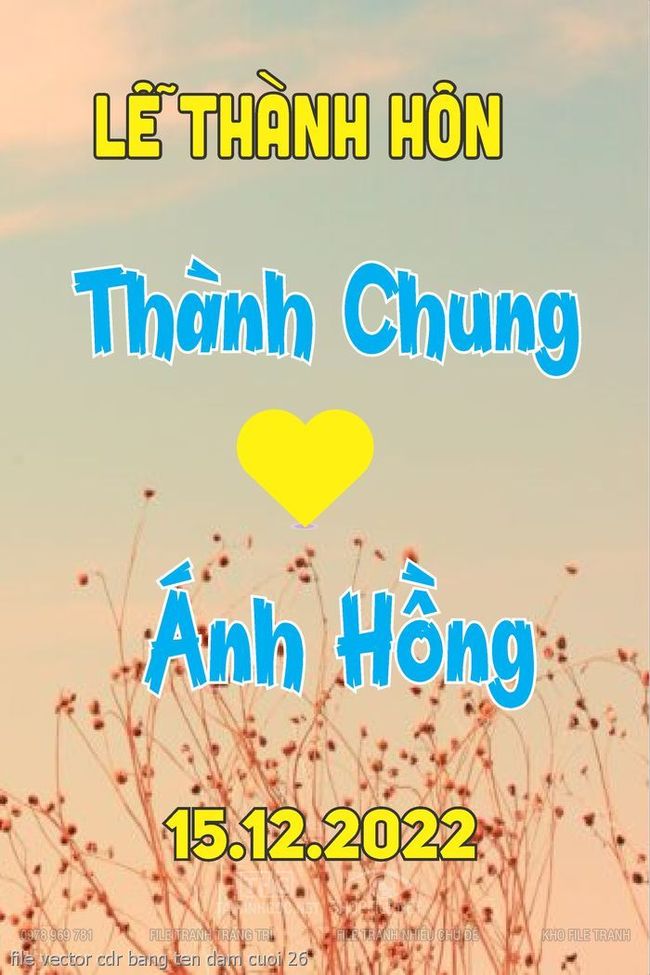 file vector cdr bang ten dam cuoi 26
