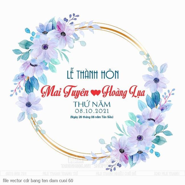 file vector cdr bang ten dam cuoi 60