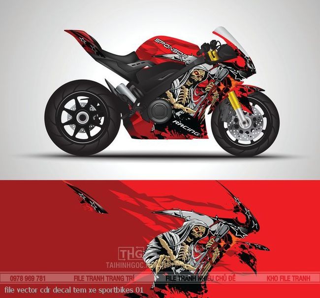file vector cdr decal tem xe sportbikes 01