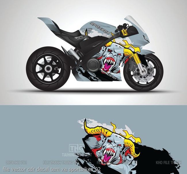file vector cdr decal tem xe sportbikes 02