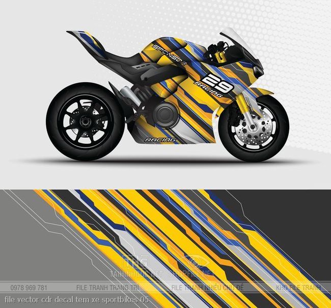 file vector cdr decal tem xe sportbikes 05