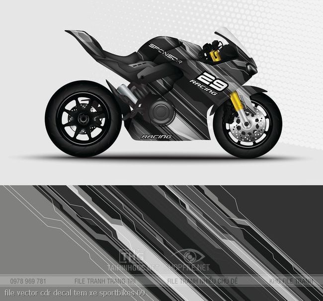 file vector cdr decal tem xe sportbikes 09