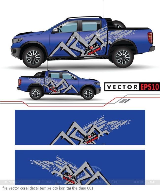 file vector corel decal tem xe oto ban tai the thao 001