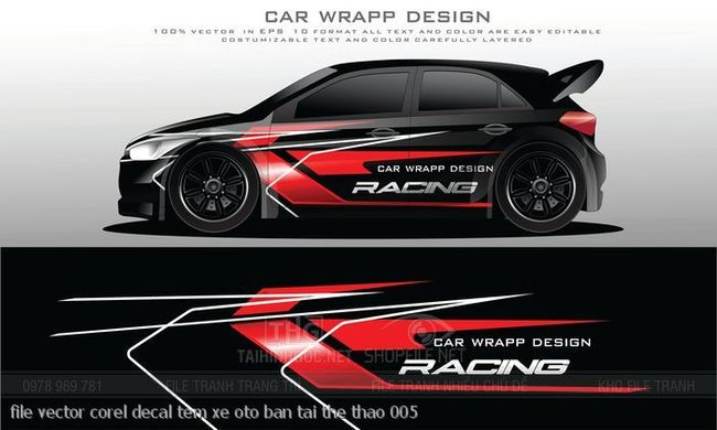 file vector corel decal tem xe oto ban tai the thao 005