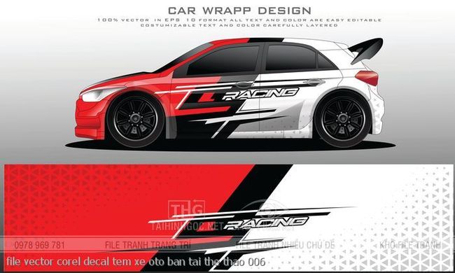 file vector corel decal tem xe oto ban tai the thao 006