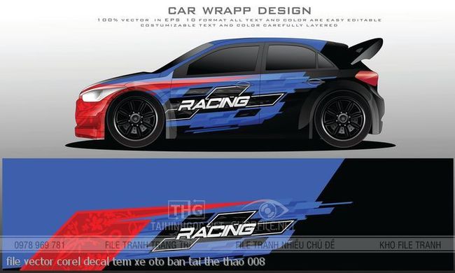 file vector corel decal tem xe oto ban tai the thao 008