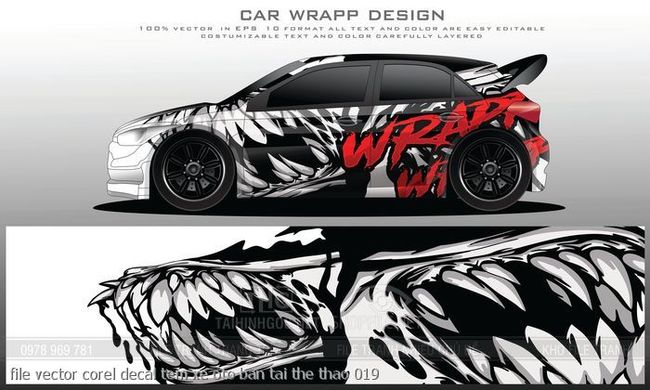 file vector corel decal tem xe oto ban tai the thao 019