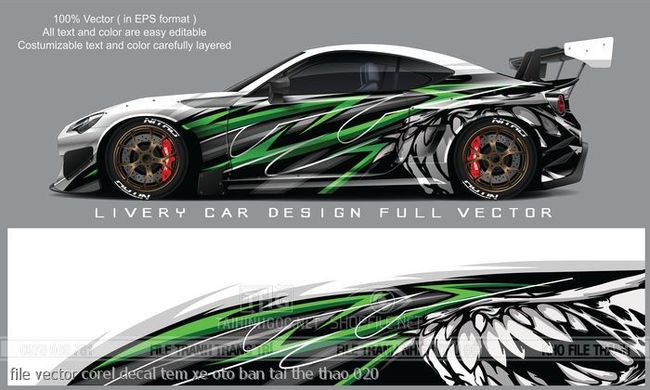file vector corel decal tem xe oto ban tai the thao 020