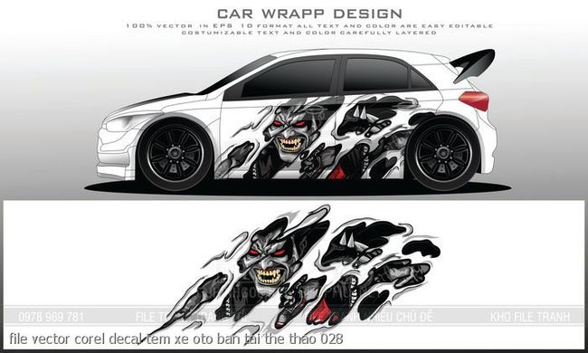 file vector corel decal tem xe oto ban tai the thao 028