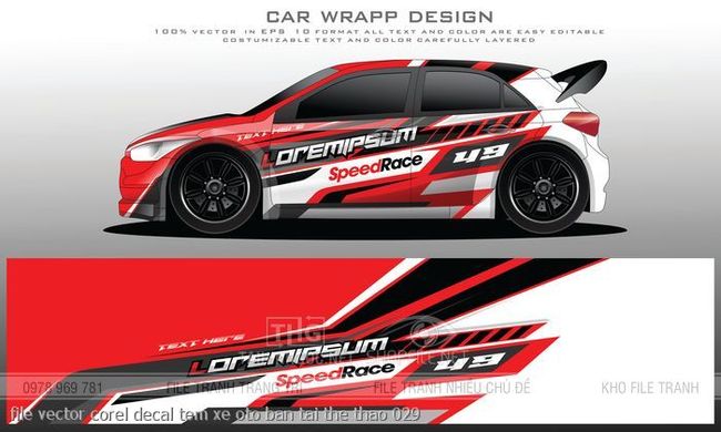 file vector corel decal tem xe oto ban tai the thao 029