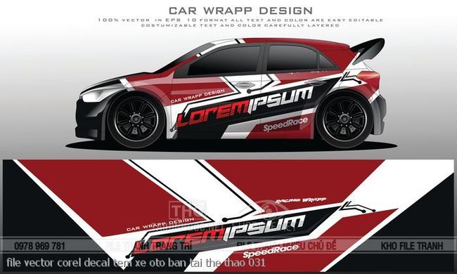 file vector corel decal tem xe oto ban tai the thao 031