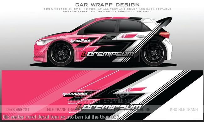 file vector corel decal tem xe oto ban tai the thao 032