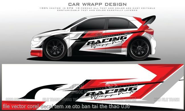 file vector corel decal tem xe oto ban tai the thao 036