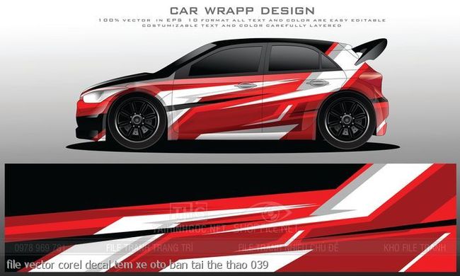 file vector corel decal tem xe oto ban tai the thao 039