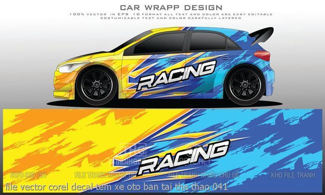 file vector corel decal tem xe oto ban tai the thao 041