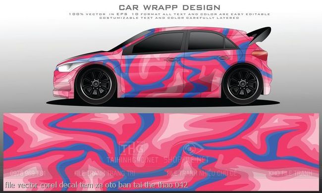 file vector corel decal tem xe oto ban tai the thao 042