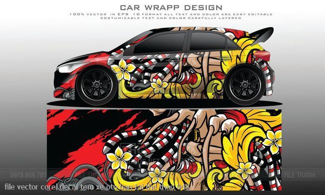 file vector corel decal tem xe oto ban tai the thao 048