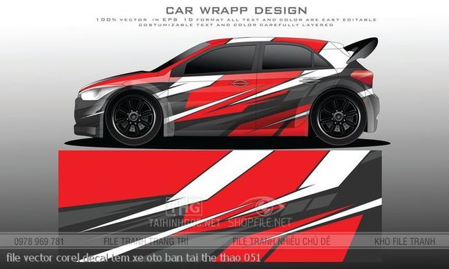 file vector corel decal tem xe oto ban tai the thao 051