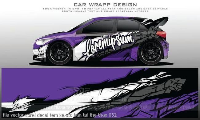 file vector corel decal tem xe oto ban tai the thao 052