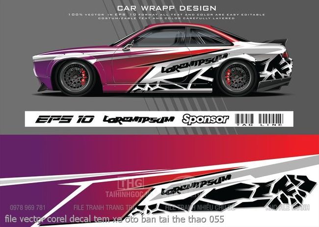 file vector corel decal tem xe oto ban tai the thao 055