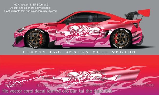 file vector corel decal tem xe oto ban tai the thao 058