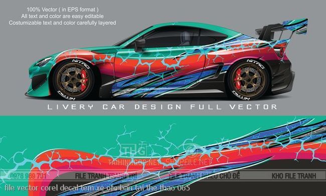 file vector corel decal tem xe oto ban tai the thao 065