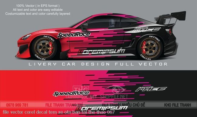 file vector corel decal tem xe oto ban tai the thao 067