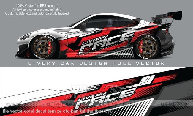 file vector corel decal tem xe oto ban tai the thao 070