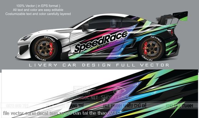 file vector corel decal tem xe oto ban tai the thao 073