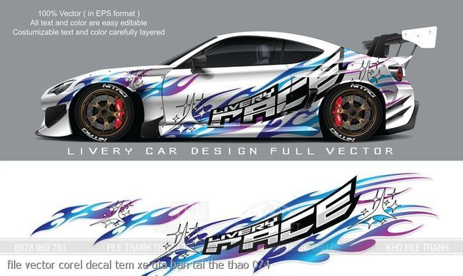 file vector corel decal tem xe oto ban tai the thao 074