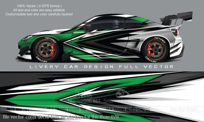 file vector corel decal tem xe oto ban tai the thao 078