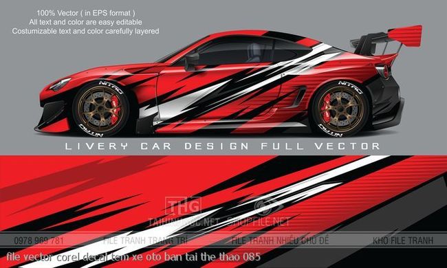 file vector corel decal tem xe oto ban tai the thao 085