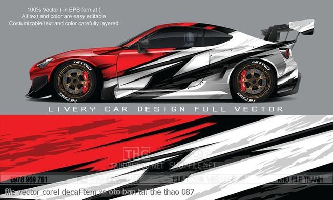 file vector corel decal tem xe oto ban tai the thao 087