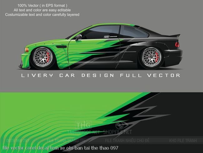 file vector corel decal tem xe oto ban tai the thao 097