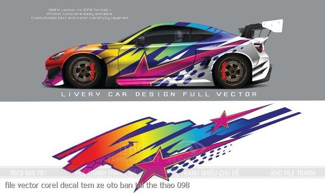 file vector corel decal tem xe oto ban tai the thao 098