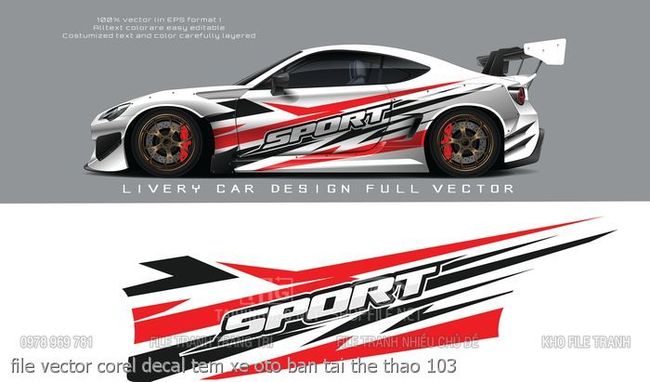 file vector corel decal tem xe oto ban tai the thao 103