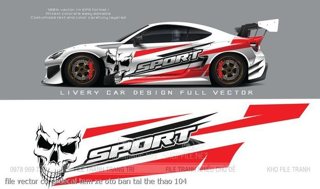 file vector corel decal tem xe oto ban tai the thao 104
