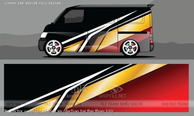 file vector corel decal tem xe oto ban tai the thao 110