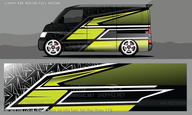 file vector corel decal tem xe oto ban tai the thao 119